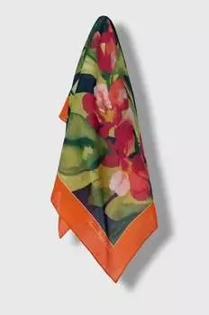 Шарф с оттенком шелка Lauren Ralph Lauren, мультиколор