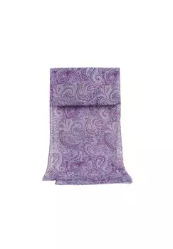 Шарф с пейсли ZEBRO, фиолетовый