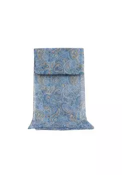 Шарф с пейсли ZEBRO, синий