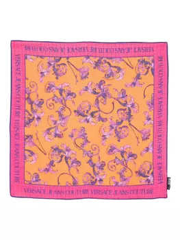 Шарф с принтом Barocco Versace Jeans Couture, розовый