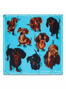 Шарф с принтом Bimba y Lola, синий