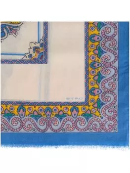 Шарф с принтом ETRO, белый