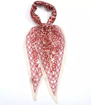 Шарф с принтом Faherty Garden и бриллиантами, розовый