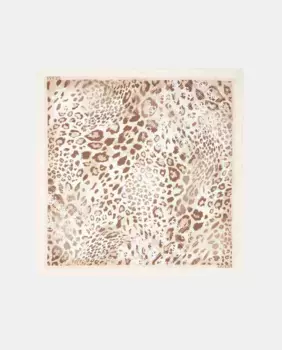 Шарф с принтом Guess, бежевый