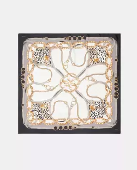 Шарф с принтом Guess, черный