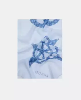 Шарф с принтом Guess, синий