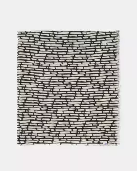 Шарф с принтом Jo & Mr. Joe, черный