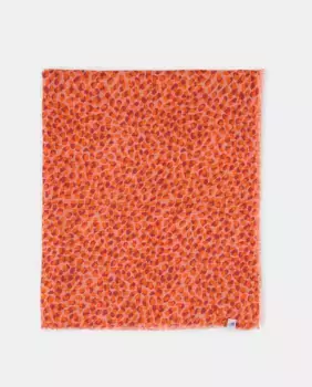 Шарф с принтом Jo & Mr. Joe, коралловый