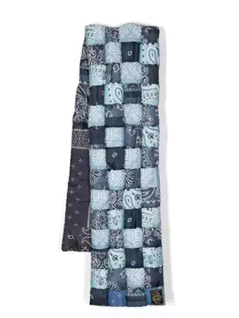 Шарф с принтом KAPITAL, синий