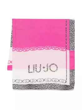 Шарф с принтом LIU JO, розовый