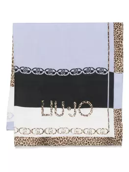 Шарф с принтом LIU JO, синий