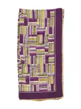 Шарф с принтом Loro Piana, фиолетовый