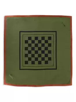 Шарф с принтом Loro Piana, зеленый