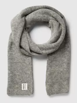 Шарф с принтом модели "Надежда" MOSS COPENHAGEN, светло-серый