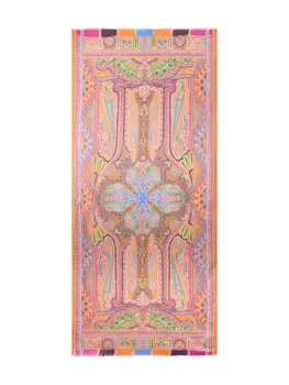 Шарф с принтом пейсли ETRO, оранжевый