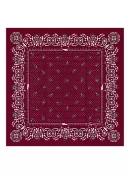 Шарф с принтом пейсли Longchamp, красный