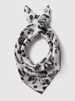 Шарф с принтом по всей поверхности и квадратной формой Fraas