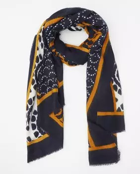 Шарф с принтом Sfera, синий