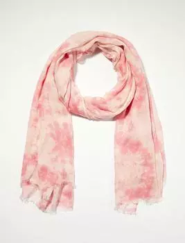 Шарф с принтом «тай-дай» Lucky Brand, цвет medium dark pink