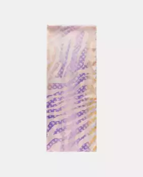 Шарф с принтом зебры и логотипом «Пион» Guess, розовый