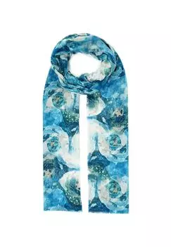 Шарф с ярким принтом HARPA, цвет Petrol Green One Size