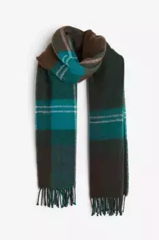 Шарф с рисунком H&M, бирюзовый
