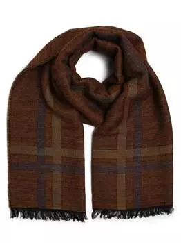 Шарф с содержанием шерсти альпаки Nils Sundstrm, коричневый