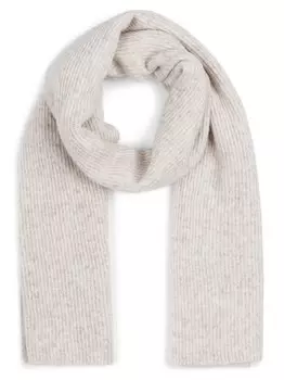 Шарф с содержанием шерсти pcmoella Pieces, бежевый