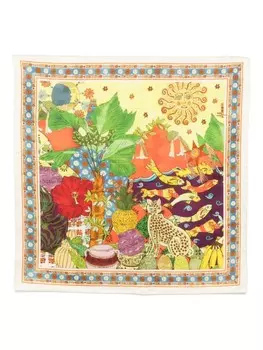 Шарф с тигром ALEMAIS, желтый