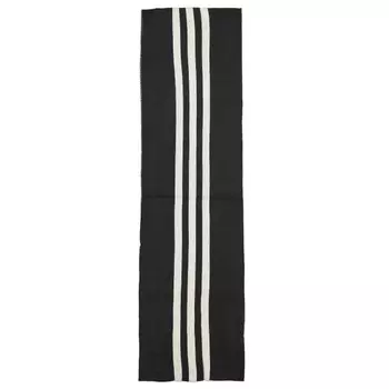 Шарф с тремя полосками Y-3, черный