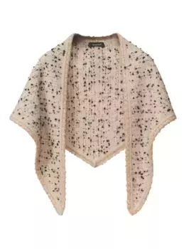 Шарф с твидовой отделкой Fabiana Filippi, нейтральный