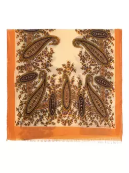 Шарф с узором пейсли ETRO, нейтральный