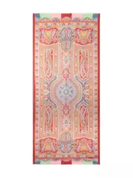 Шарф с узором пейсли ETRO, оранжевый
