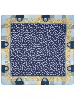 Шарф с узором пейсли ETRO, синий