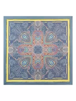 Шарф с узором пейсли ETRO, синий