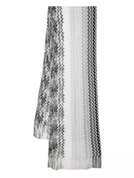Шарф с узором зигзаг Missoni, черный