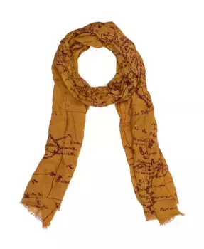 Шарф с винтажным принтом Patricia Nash, оранжевый