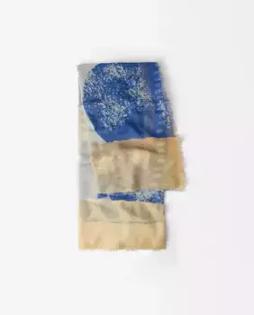 Шарф с вышивкой и круговым принтом Parfois, синий