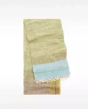 Шарф с вышивкой и полосатым принтом Parfois, зеленый