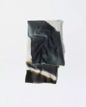 Шарф с вышивкой и принтами Parfois, серый