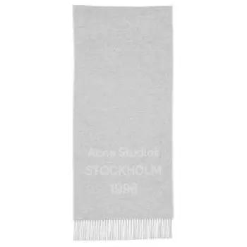 Шарф с жаккардовым принтом и бахромой Acne Studios