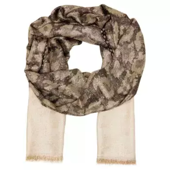 Шарф с животным принтом Liu Jo, коричневый