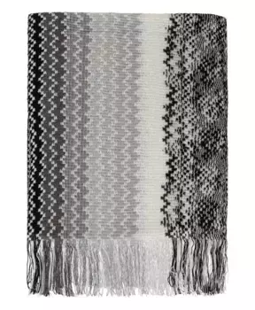 Шарф с зигзагообразной бахромой и люрексом Missoni, мультиколор