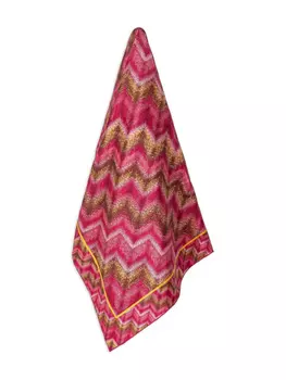 Шарф с зигзагообразным узором Missoni, розовый