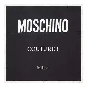 Шарф scarf 0x0 cm Moschino, черный