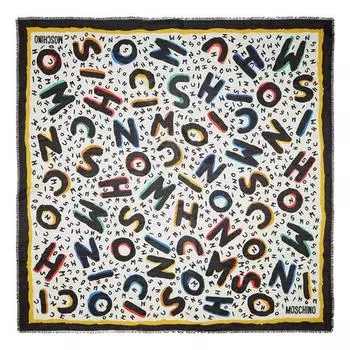 Шарф scarf 140x140 cm Moschino, мультиколор