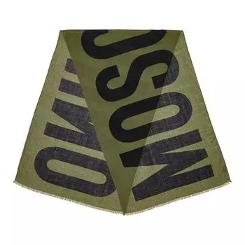 Шарф scarf 55x190 cm Moschino, черный