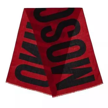 Шарф scarf 55x190 cm Moschino, красный