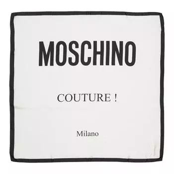 Шарф scarf 90x90 cm Moschino, черный
