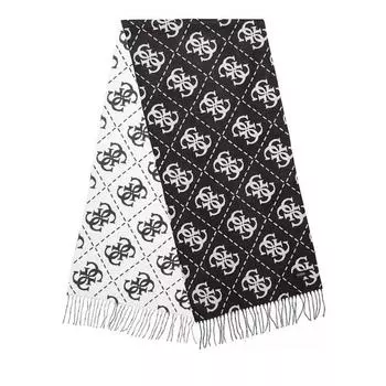Шарф scarf black/grey Guess, черный